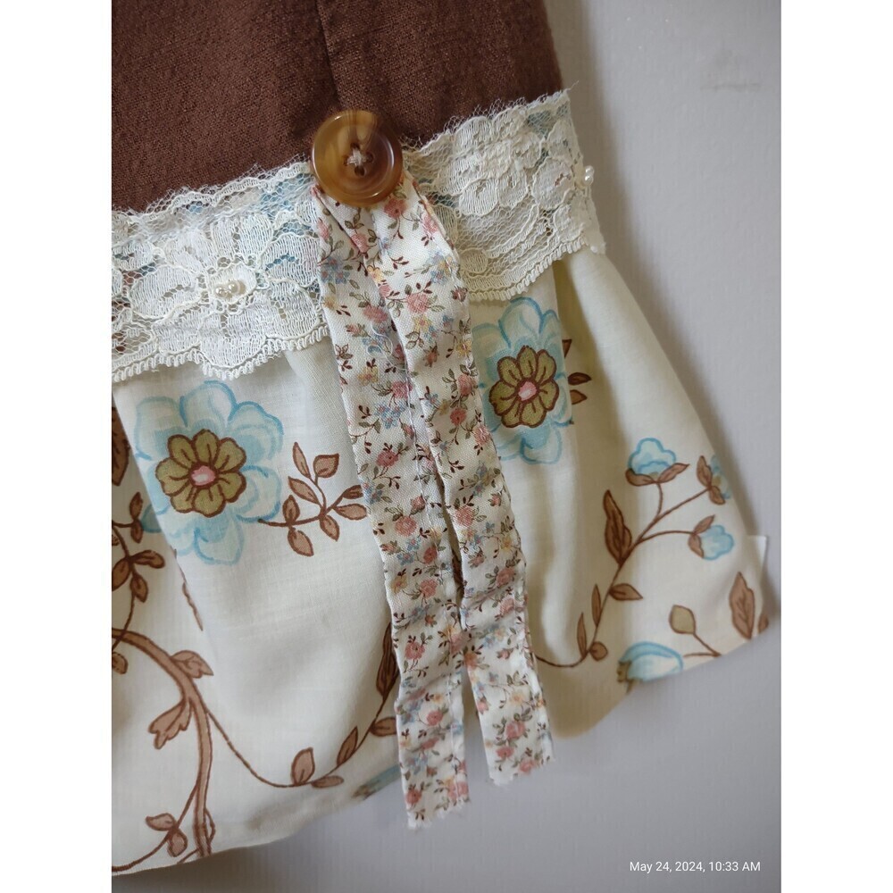 OOAK Upcycle Boho Shabby Chic Ladies Bloomers Pantaloons Patchwork refashioned - Picture 4 of 10